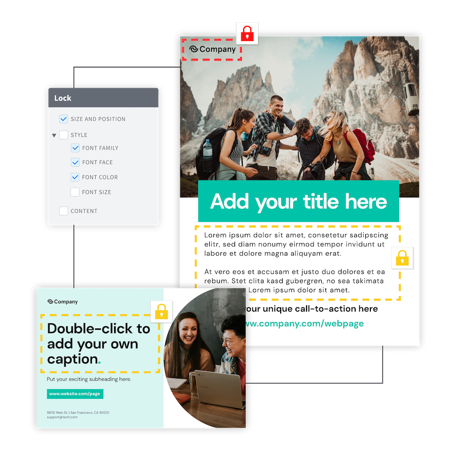 Lock down templates