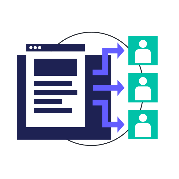 Share content across channels