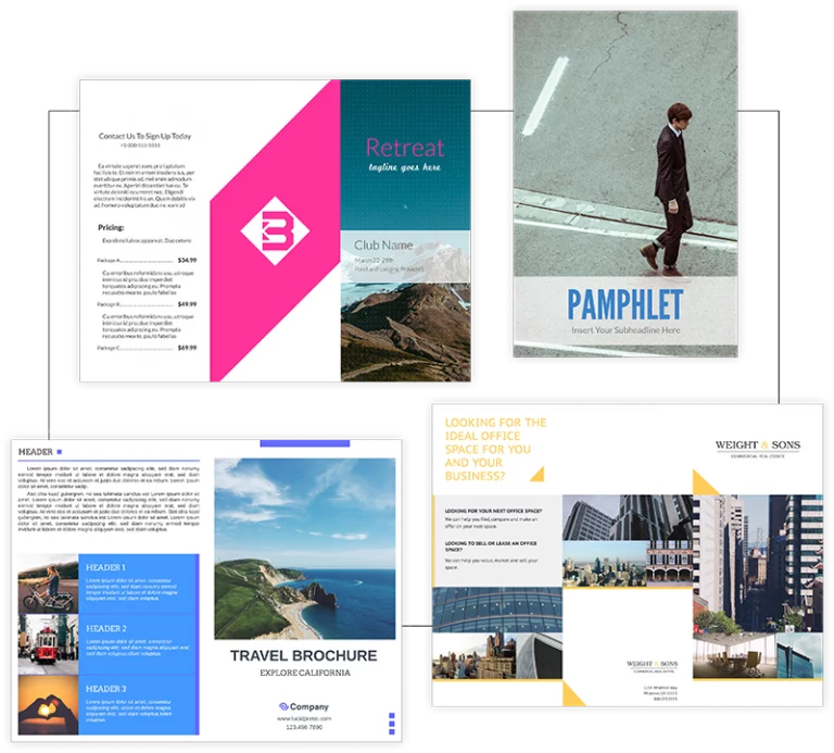 Step 1: Select a brochure template